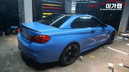BMW M4 컨버터블 루프스킨 & 포인트랩핑 김포 이가랩 에서 꼼꼼하고 깔끔하게!! / 경기 김포 통진