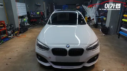 BMW 1시리즈 루프스킨 제거 & 뒷범퍼하단 포인트랩핑 ! 김포 이가랩 에서 [김포랩핑][필름제거][전체랩핑제거][랩핑맛집][김포랩핑샵] / 경기 김포 통진
