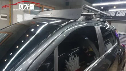 쉐보레 트랙스 전체랩핑 3M2080사틴블랙 으로 ! / 김포, 파주, 인천