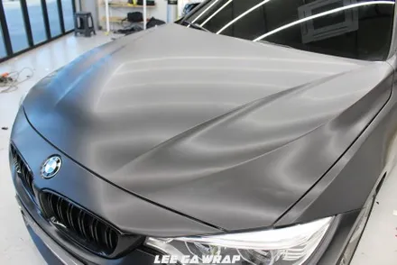 BMW 4시리즈 컨버터블 전체랩핑 블랙에서 반무광블랙으로 탈바꿈 ! / 김포, 파주, 인천