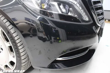 벤츠 S500 마이바흐 전체랩핑 ! 고광택블랙으로 한층더 세련된느낌 / 김포, 파주, 인천