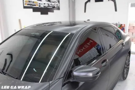 BMW 7시리즈 사틴블랙 전체랩핑 제거!  원도장 블랙유광으로 깔끔하게 원복! / 경기 김포 통진