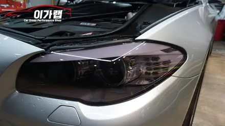 BMW520D 실내 티타늄브러쉬 & 퍼플그레이라이트필름 세련되게 바뀐모습 !!!!김포이가랩에서 깔끔하게시공! / 경기 김포 통진