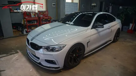 BMW 420D 쿠페 3M2080 유광썬플라워 전체랩핑! 사이드데칼! 립포인트랩핑! 김포 이가랩 에서~! [전체랩핑][썬플라워랩핑][노랑색랩핑][포인트랩핑][BMW랩핑맛집] / 경기 김포 통진
