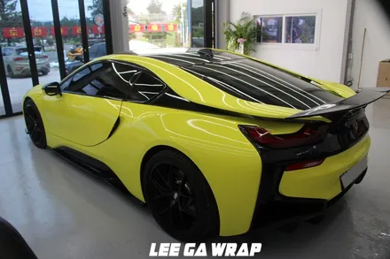 BMW i8 전체랩핑 튀는색에서 화이트골드펄로! / 김포, 파주, 인천