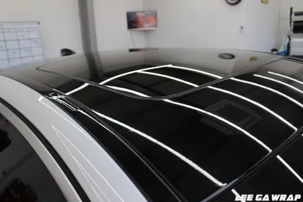 BMW 5시리즈 루프스킨 고광택 블랙 필름으로 시공! 요즘대세인 고광택 PET필름 / 김포, 파주, 인천