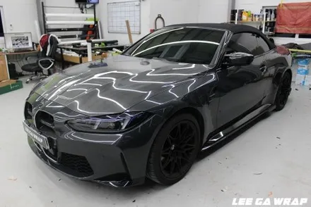 BMW M4 전체랩핑 드라이빗 그레이 고광택! 저희단골손님! 6개월마다 전체랩핑을 하시는 고객님 이가랩에서 또완벽하게 시공해드리겠습니다! / 경기 김포 통진