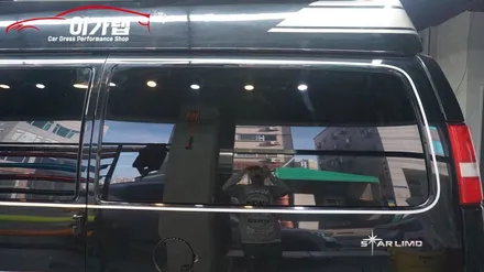 쉐보레 벤 익스플로러  블랙차량에 화이트 포인트로 스포티함을 더하다. 김포 이가랩에서!!! / 경기 김포 통진