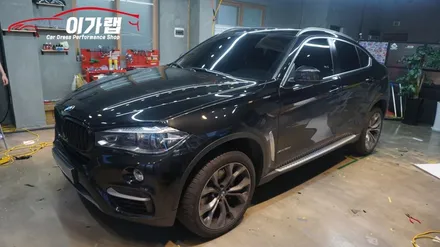 BMW X6 앞뒤 라이트필름 퍼플그레이 색상으로 김포이가랩에서 깔끔하게 시공! [김포랩핑][일산랩핑][파주랩핑][인천랩핑][김포라이트필름] / 경기 김포 통진