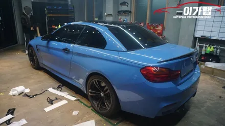 BMW M4 컨버터블 루프스킨 & 포인트랩핑 김포 이가랩 에서 꼼꼼하고 깔끔하게!! / 경기 김포 통진