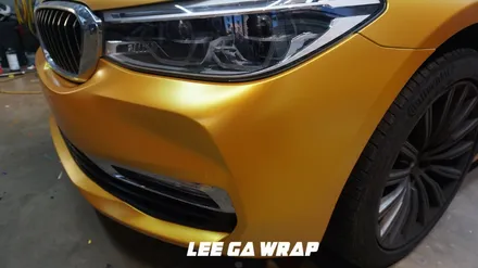 BMW 6GT 앞범퍼 운전석 휀다 에이버리 에너제틱옐로우 재시공! / 김포, 파주, 인천