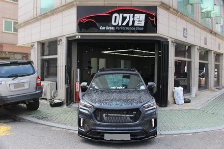 맥스크루즈 본넷 포인트랩핑 포지드카본으로 / 김포, 파주, 인천