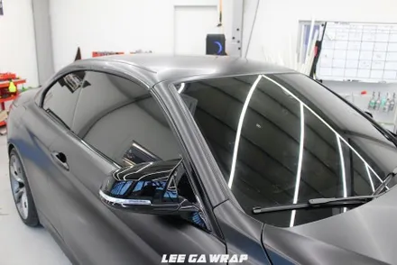 BMW 4시리즈 컨버터블 전체랩핑 블랙에서 반무광블랙으로 탈바꿈 ! / 김포, 파주, 인천