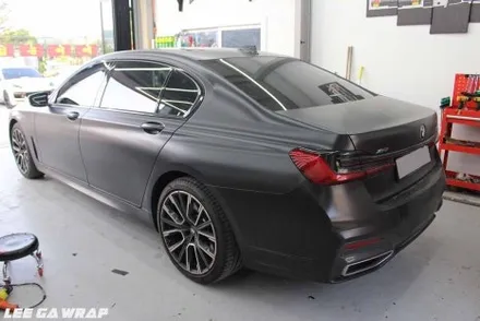 BMW 7시리즈 사틴블랙 전체랩핑 제거!  원도장 블랙유광으로 깔끔하게 원복! / 경기 김포 통진