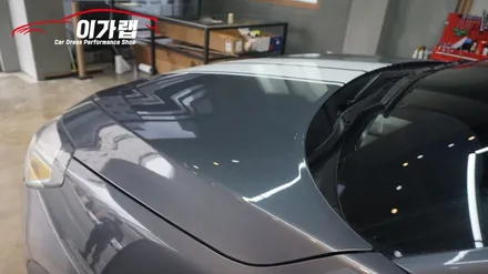 올뉴 투싼 카멜레온 유광러슁립타이드 본넷 랩핑&사틴네온옐로우 데칼 화려함과 고급스러운느낌 김포이가랩에서!!!! / 경기 김포 통진