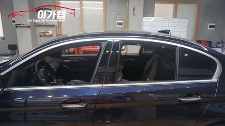 BMW530i 창문틀 크롬가리기! 크롬없애기! 크롬을 싫어하는분은 강력추천! 김포이가랩에서~[김포랩핑][인천랩핑][일산랩핑][김포카스킨] / 경기 김포 통진