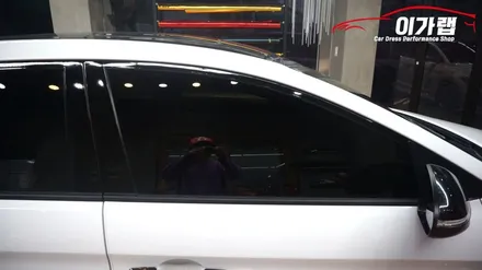아반떼 스포츠 창문몰딩 순정블랙무광에서 에이버리 블랙유광으로!!김포 이가랩 에서~![김포랩핑][김포랩핑][크롬가리기][몰딩랩핑][PPF] / 경기 김포 통진