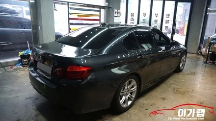 BMW 550i 헤드라이트 테일램프 앞뒤 라이트필름! 톤다운 !중간톤으로 김포 이가랩 에서~ [김포랩핑][일산랩핑][랩핑전문점][PPF] / 경기 김포 통진