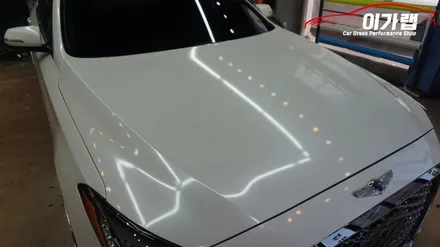 제네시스 G80 제네시스 스포츠 전체랩핑 3M2080 엠버블랙 김포 이가랩 에서[김포랩핑][실내랩핑][포인트랩핑][PPF][라이트필름][김포맛집] / 경기 김포 통진