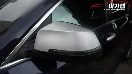 BMW 535i 포인트랩핑! 3M 사틴 알리미늄화이트 김포 이가랩 에서 [BMW맛집][전체랩핑][사이드미러랩핑][손잡이랩핑] / 경기 김포 통진