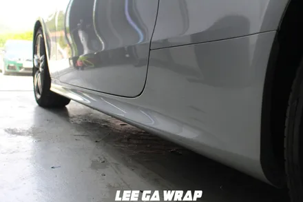 벤츠 E220D 카브리올레 은색에서 유로마스터 고광택필름 화이트 색으로 ! 오픈카는 화이트색이죠! / 김포, 파주, 인천