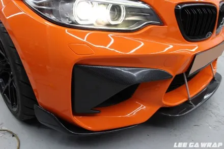 BMW M2 전체랩핑 니파  오렌지 PET 필름 ! 요즘대세는 고광택필름! / 김포, 파주, 인천