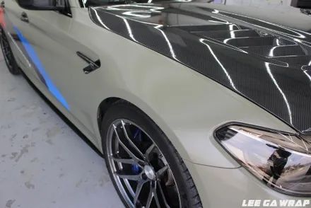 BMW M5 전체랩핑 제거 및 앞범퍼 PPF 시공 / 김포, 파주, 인천