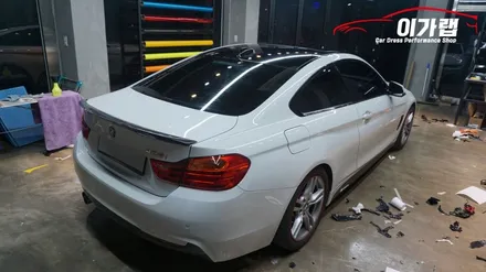 BMW 428i 루프스킨 재시공은 김포 이가랩에서 깔끔하게 시공작업기!!!!!!! / 경기 김포 통진