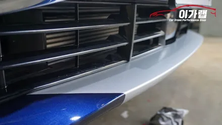 BMW 520D G30 포인트랩핑 ! 디퓨져 3M1080 사틴 알리미늄화이트 김포이가랩 에서 !!!! / 경기 김포 통진