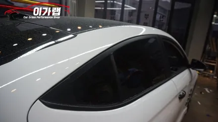 아반떼 스포츠 창문몰딩 순정블랙무광에서 에이버리 블랙유광으로!!김포 이가랩 에서~![김포랩핑][김포랩핑][크롬가리기][몰딩랩핑][PPF] / 경기 김포 통진