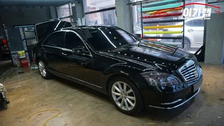 벤츠 S500 앞뒤 라이트필름 & 트렁크 PPF 김포 이가랩 에서~ [김포랩핑][라이트톤다운][생활PPF][전체랩핑][랩핑전문점] / 경기 김포 통진