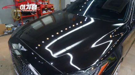 제네시스 G80 제네시스 스포츠 전체랩핑 3M2080 엠버블랙 김포 이가랩 에서[김포랩핑][실내랩핑][포인트랩핑][PPF][라이트필름][김포맛집] / 경기 김포 통진
