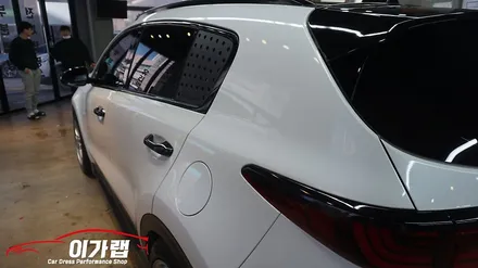 스포티지QL 흰색에서 공구리(시멘트색) 전체랩핑! / 경기 김포 통진
