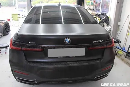 BMW 7시리즈 사틴블랙 전체랩핑 제거!  원도장 블랙유광으로 깔끔하게 원복! / 경기 김포 통진