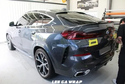 BMW X6 전체랩핑 외부 전체 크롬딜리트! 니파필름으로 깔끔하게 시공완료! / 경기 김포 통진