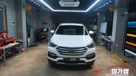 김포 이가랩에서 싼타페 더프라임 루프스킨&스포일러&사이드미러 포인트랩핑!!!!!!!!!!!!!!!!!!!!! / 경기 김포 통진
