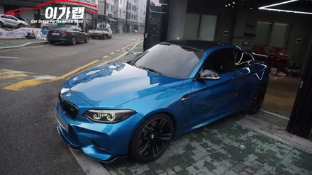 BMW M2 라이트 톤다운!!! 라이트필름 작업기 ! 김포 이가랩 에서[김포랩핑][김포라이트필름][라이트톤다운][전체래핑][PPF] / 경기 김포 통진