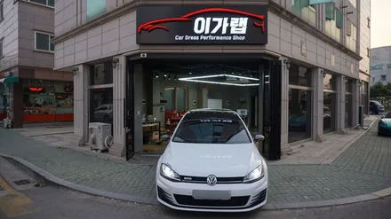 골프 7세대 GTD 라이트필름 ! 브라운그레이 중간톤으로 김포 이가랩 에서~ [김포라이트필름][실내랩핑][전체랩핑][PPF][포인트랩핑] / 경기 김포 통진