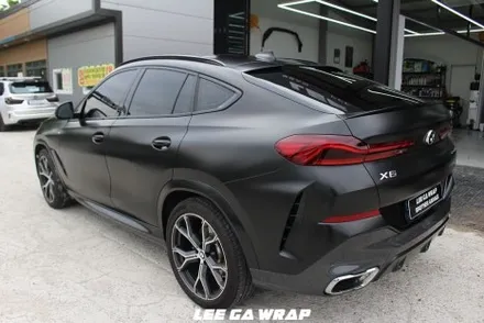 BMW X6 전체랩핑 외부 전체 크롬딜리트! 니파필름으로 깔끔하게 시공완료! / 경기 김포 통진