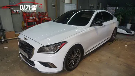 제네시스 G80 사이드미러 랩핑! 3M 리얼카본  김포 이가랩 에서~[김포랩핑][사이드미러랩핑][전체랩핑][포인트랩핑][PPF] / 경기 김포 통진