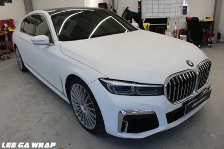 BMW7시리즈 전체랩핑  타업체시공 불량으로 3개월만에 전체재시공! 크롬딜리트까지 이가랩에서 완벽하게! / 경기 김포 통진