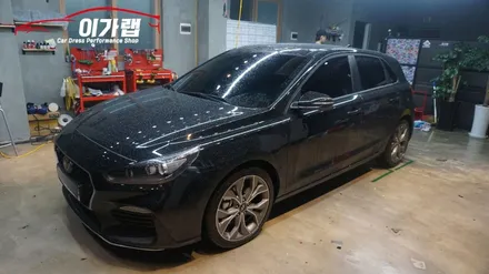 현대 i30 N라인 크롬그릴을 에이버리 블랙유광으로!!크롬없애기! 꼼꼼하고 깔끔하게! 김포이가랩에서~!![김포랩핑][김포카스킨][파주랩핑][인천랩핑] / 경기 김포 통진