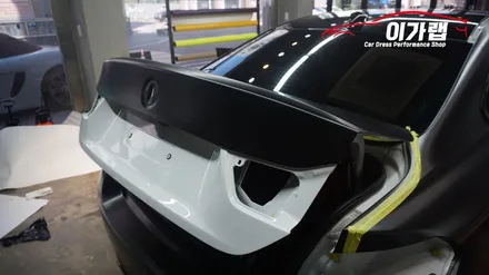 BMW 428i 화이트에서 에이버리 사틴블랙 전체랩핑으로 새차 탄생!!김포이가랩에서~[김포랩핑][인천랩핑][일산랩핑][래핑] / 경기 김포 통진