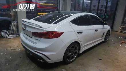아반떼 스포츠 창문몰딩 순정블랙무광에서 에이버리 블랙유광으로!!김포 이가랩 에서~![김포랩핑][김포랩핑][크롬가리기][몰딩랩핑][PPF] / 경기 김포 통진