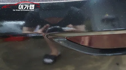 제네시스 G80 제네시스 스포츠 전체랩핑 3M2080 엠버블랙 김포 이가랩 에서[김포랩핑][실내랩핑][포인트랩핑][PPF][라이트필름][김포맛집] / 경기 김포 통진