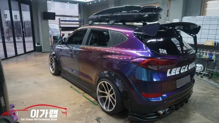 올뉴 투싼 N컨샙! 3M2080스카이블루 색상으로 전체랩핑 새차로 탄생 / 경기 김포 통진