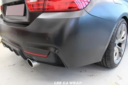 BMW 4시리즈 컨버터블 전체랩핑 블랙에서 반무광블랙으로 탈바꿈 ! / 김포, 파주, 인천