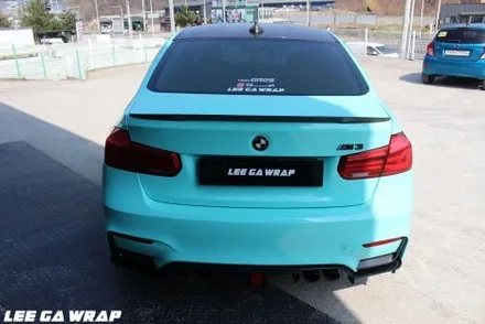 BMW M3 ( F80 ) 전체랩핑 제거 및 전체랩핑 색상 변경!! 요즘핫한 티파니색! 민트색랩핑 고광택PET 필름으로 깔끔시공 / 경기 김포 통진