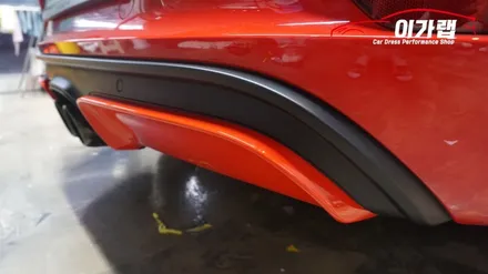 포르쉐 718GTS 가드레드 색상! 디퓨져 포인트랩핑!! 김포이가랩에서 깔끔하게 !![김포랩핑][인천랩핑][일산랩핑][자동차카스킨] / 경기 김포 통진
