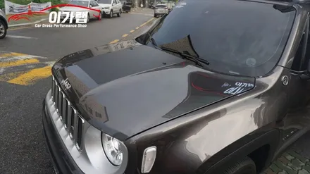 지프 레니게이드 본넷 포인트데칼 작업기!!! 김포이가랩에서 [김포랩핑][일산랩핑][인천랩핑][김포카스킨] / 경기 김포 통진